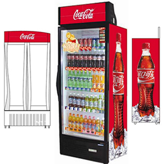 Strong Adhesive and Easy Application Decorative Adhesive Sticker with Smart Design Stickers Fridge Cover for Vinyl Red Coke Vending Machine Several Sizes 185 x 60cm 
