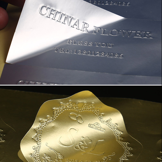 Aluminium Golden Aluminum Foil Paper With Self-Adhesive Sticker at